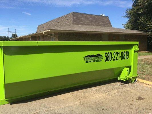 We rent dumpsters of all sizes.