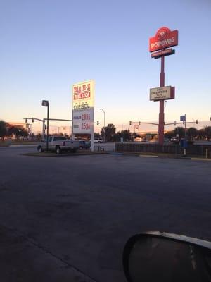 Big E-Z Fuel Stop next to Popeyes near Read Blvd and Service Road