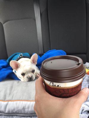 Great coffee and happy friendly baristas! Dirty chai is excellent! They even offered a treat for my pup! Will return whenever in the area!