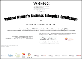 Preferred Resources is now a Certified Woman Owned Enterprise