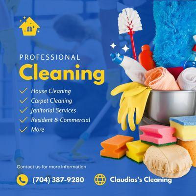 CLaudia's CLeaning Services
Serving Charlotte Areas