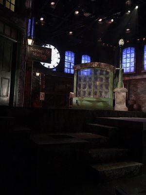 Stage for A Christmas Carol.