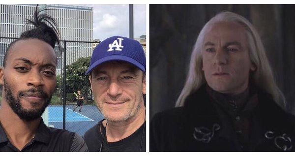 Harry Potter Star Lucious Malfoy joins our Academy. Head Instructor Lendale Johnson, Actor Jason Issacs.