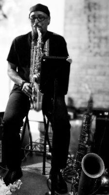 Solo sax and tracks for intimate dinner...