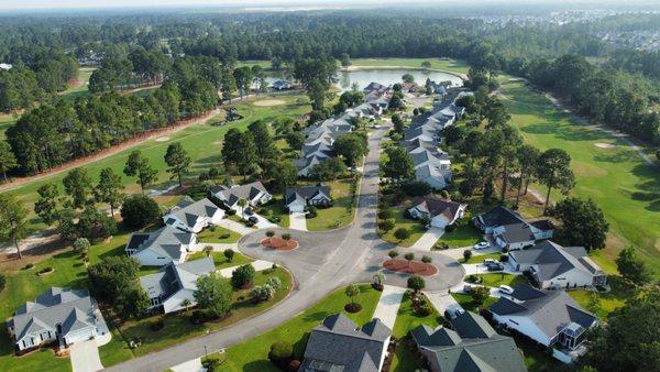 Neighborhood fly over of Southcreek at Myrtle Beach National Golf Club