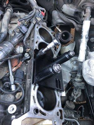 Time serts will be installed if your engine block is damage. We will do what ever it takes to make things right.