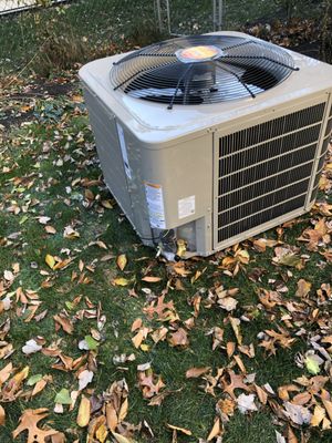 New AC unit ready to be installed