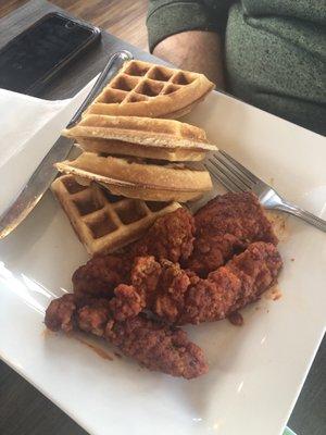 Nashville Hot Chicken and Waffles