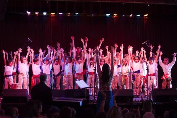 The Bija Children's Choir at The Hopmonk Tavern, Sebastopol.  Spring 2011