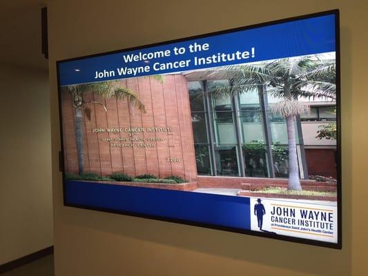 LG digital Signage at John Wayne Cancer Institute in Santa Monica