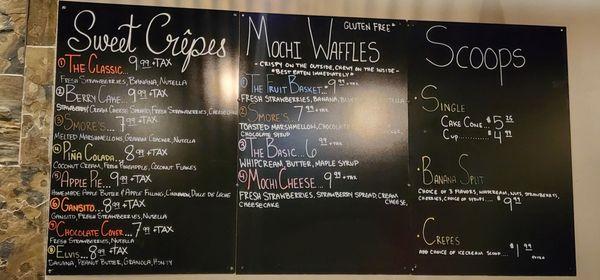 Crepes and Mochi Waffles Aug. 2024