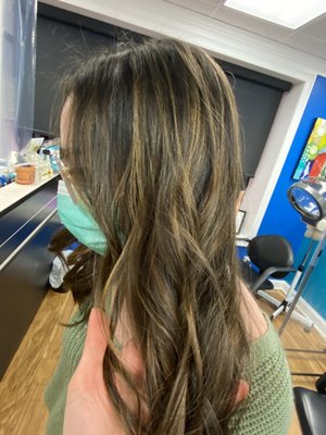 Balayage highlights by Rose