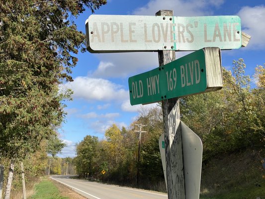 Take Apple Lovers' Lane up to the orchard!