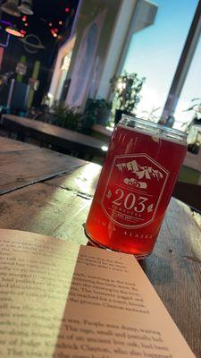 Does a better combination exist?! Kombucha, a good book and heavenly winter sunshine!