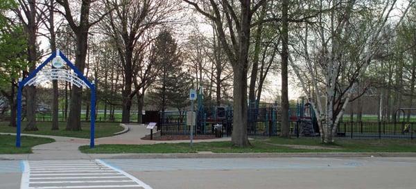 Playground equipment for the kids.