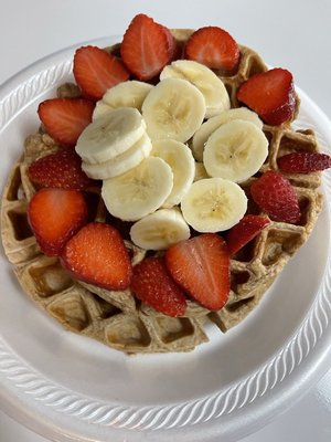 Stawberry Bannana Waffle