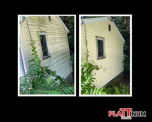 Before and After| Power Wash|Siding|Pressure Wash|