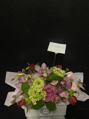 They sent a photo of the arrangement before it was delivered.