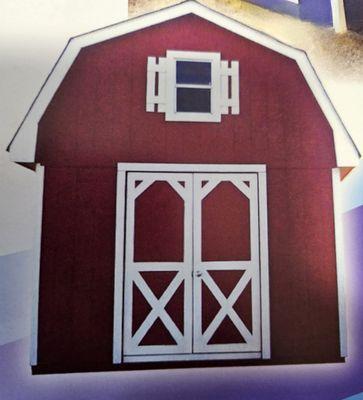 barn shed, double door, loft