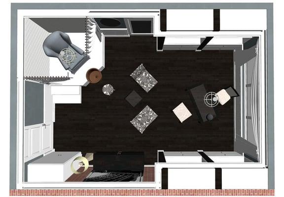 3D Rendering - Salon