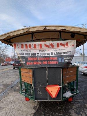 Advertisement on Horse Drawn Carriage in 2020 Van Wert Chocolate Walk