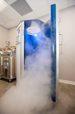 step into the cryosauna and get all the benefits.