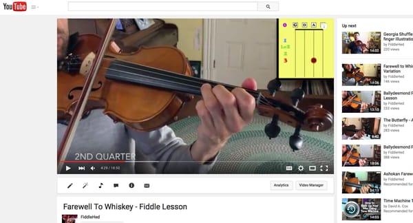 I create Youtube videos of all the tunes I teach to help my students in their home practice.