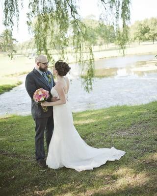 bride and groom portrait