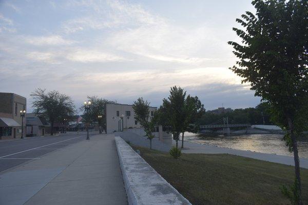 Riverfront bakery in downtown Granite Falls, MN