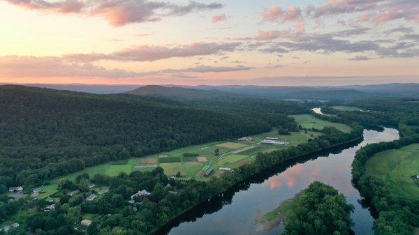 The beautiful CT River and the Pioneer Valley.