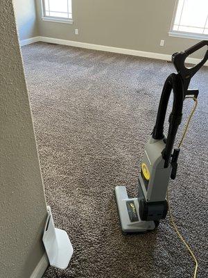 Pre vacuumed with a professional's vacuum