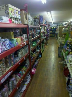 Aisles of Dog and cat food selection!