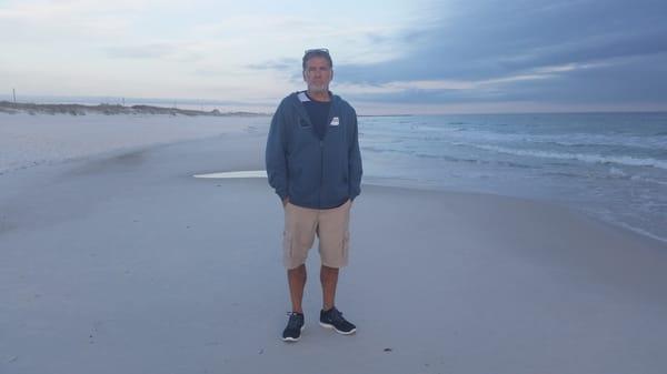 This was taken at FWB at sunset.My attire is a combination Nikes,Oakley,Tony Hawk shorts and Champion T's.Comfort,Style,Attitude