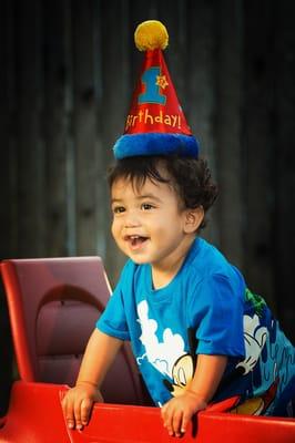 My godson's 1st birthday pictures shot by Josh London