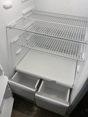 After picture of fridge cleaned