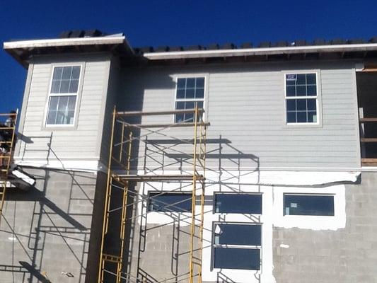 Exterior Siding Installation.