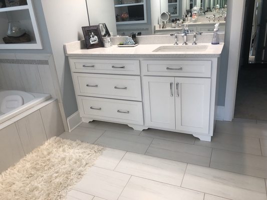 Furniture style bath vanity