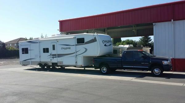 One of the MANY tire jobs trusted to the talented staff at Les Schwab Tire in Escalon, CA