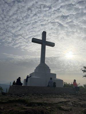 We made it as a group to the top of Cross Mountain.