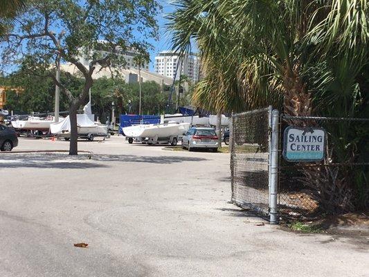 Entrance to the sailing center