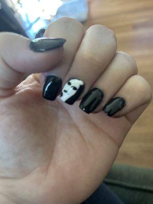 Horrible nails was told could do nail art.