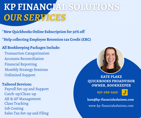 KP Financial Solutions 
Bookkeeping Services