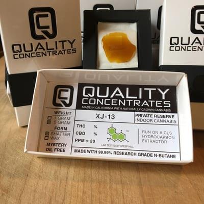 Quality Concentrates XJ-13 shatter.  2015 Blazers cup winner!