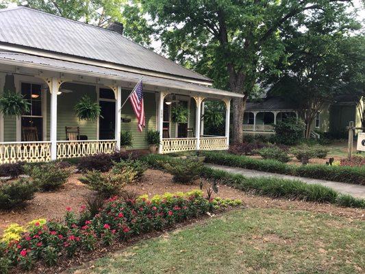 Front porch where I enjoyed morning coffee