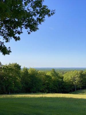 At the cottage in Canada taking care of Mom. Our view...