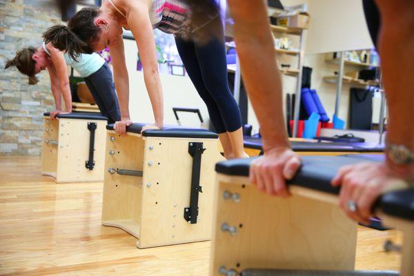 Pilates chair class.