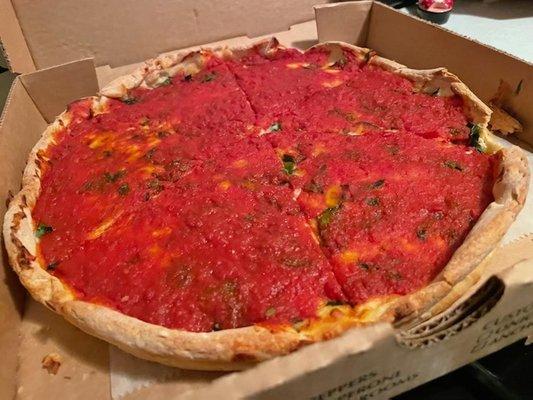 Chicago style pizza