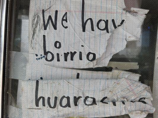 They have Birria huaraches!