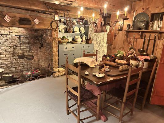 Basement kitchen.