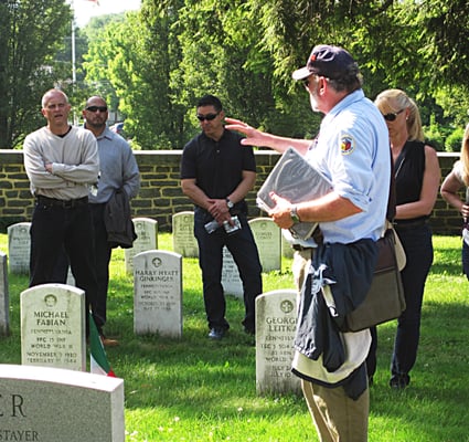 Leadership Lessons from the Civil War - Tigrett Corp takes clients on a tour of the Gettysburg National Cemetery.